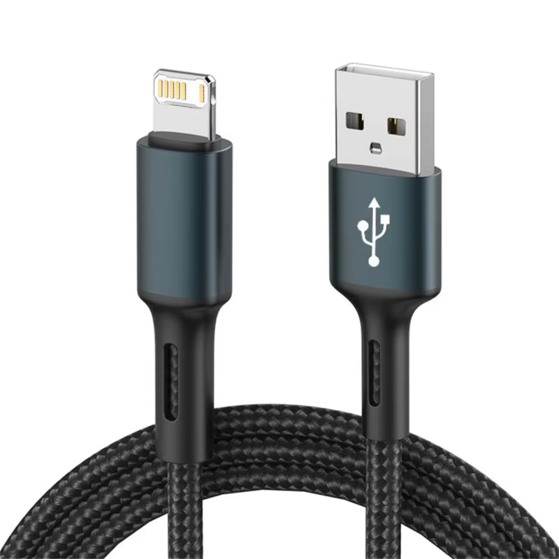 3A USB Cable for Iphone 14 13 12 11 Pro Max X XR 6S 7 8 plus 2M 3M Lead Mobile Phone Fast Charging Cord Data Charger Wire